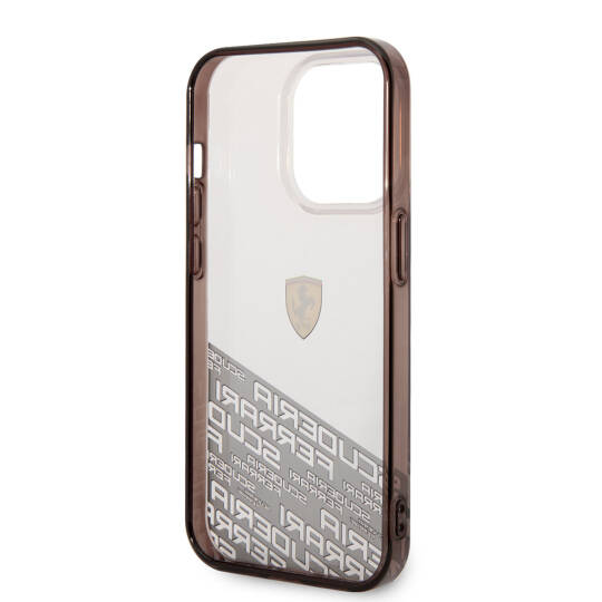 Apple iPhone 14 Pro Max Kılıf Ferrari Transparan Alt Kısım Baskılı Dizayn Kapak - 4