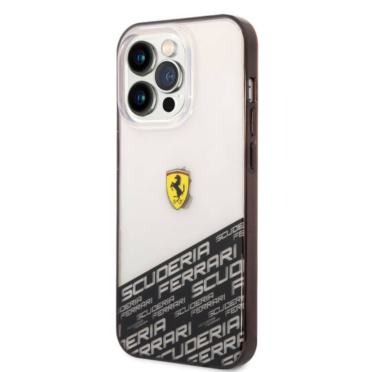 Apple iPhone 14 Pro Max Kılıf Ferrari Transparan Alt Kısım Baskılı Dizayn Kapak - 6
