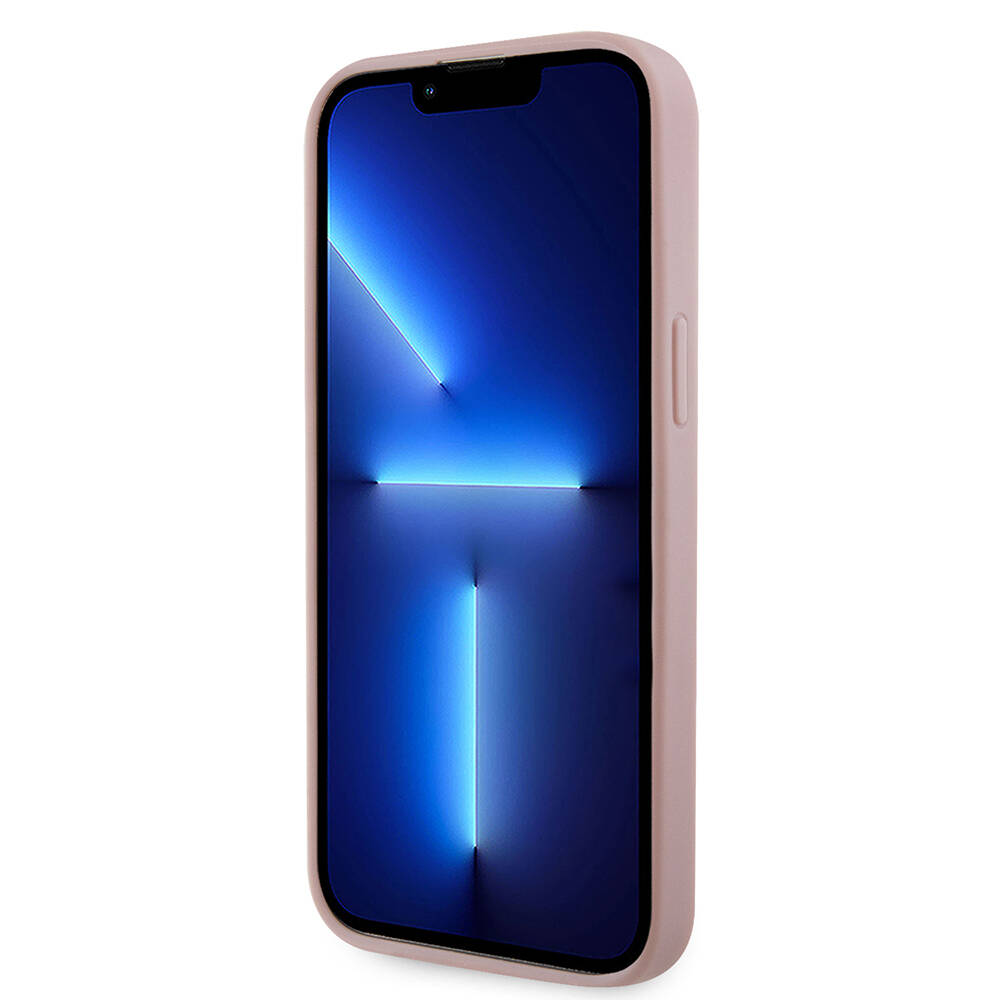 Apple iPhone 14 Pro Max Kılıf Guess Orjinal Lisanslı Taşlı Arka Yüzey Üçgen Logolu Kapak - 23