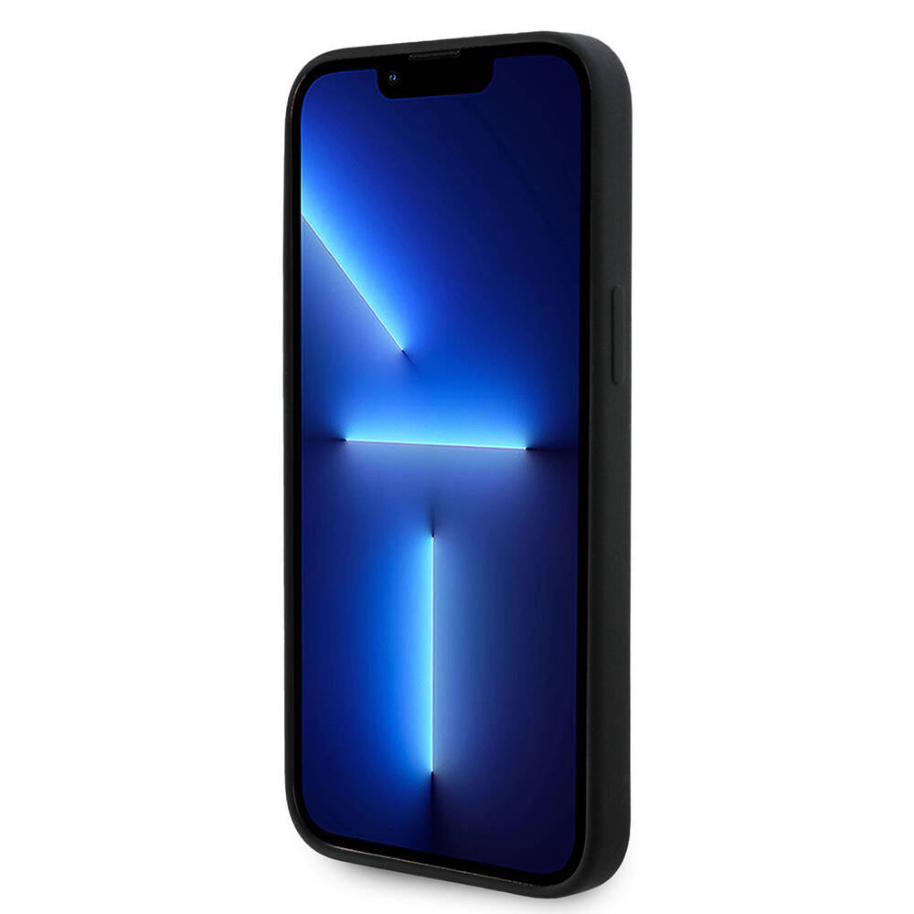 Apple iPhone 14 Pro Max Kılıf Guess Orjinal Lisanslı Yazı ve Taşlı 4G Logolu Silikon Kapak - 6