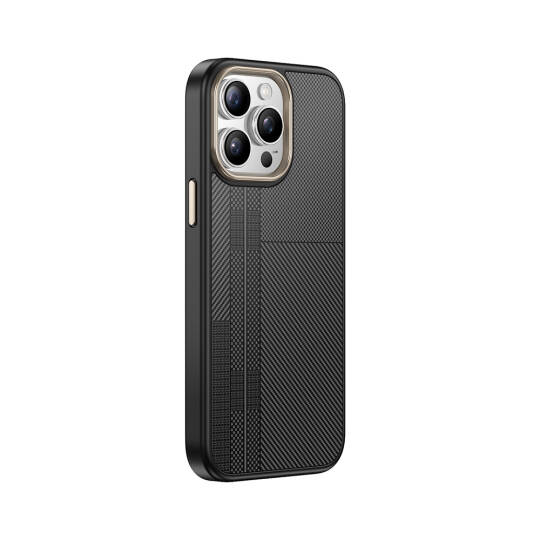 Apple iPhone 14 Pro Max Kılıf M-safe Şarj Özellikli Karbon Fiber Görünümlü Zore Antina Kapak - 8