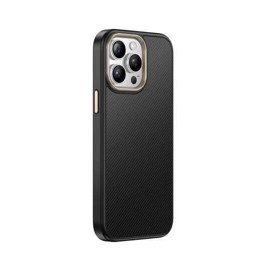 Apple iPhone 14 Pro Max Kılıf M-safe Şarj Özellikli Karbon Fiber Görünümlü Zore Antina Kapak - 13