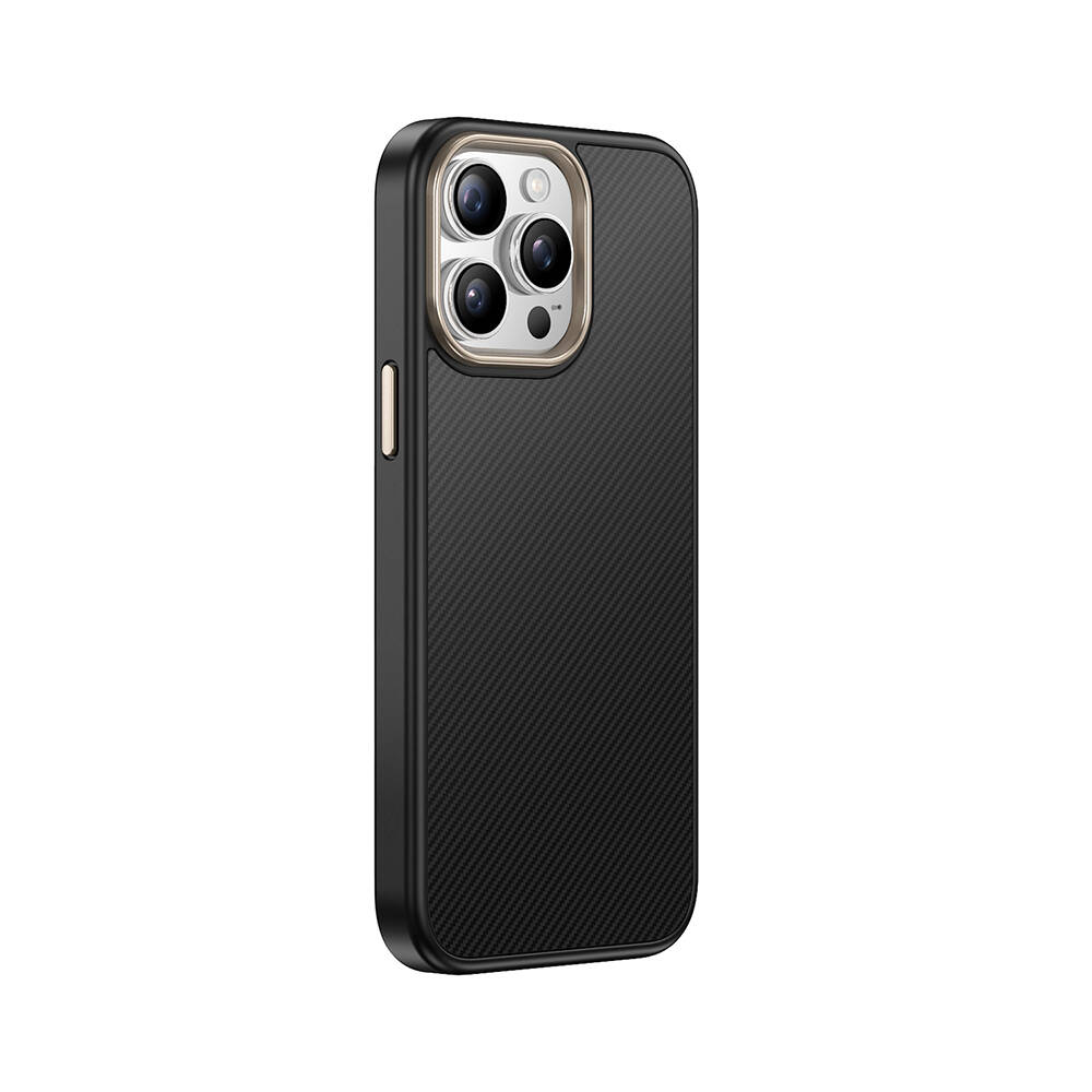 Apple iPhone 14 Pro Max Kılıf M-safe Şarj Özellikli Karbon Fiber Görünümlü Zore Antina Kapak - 13