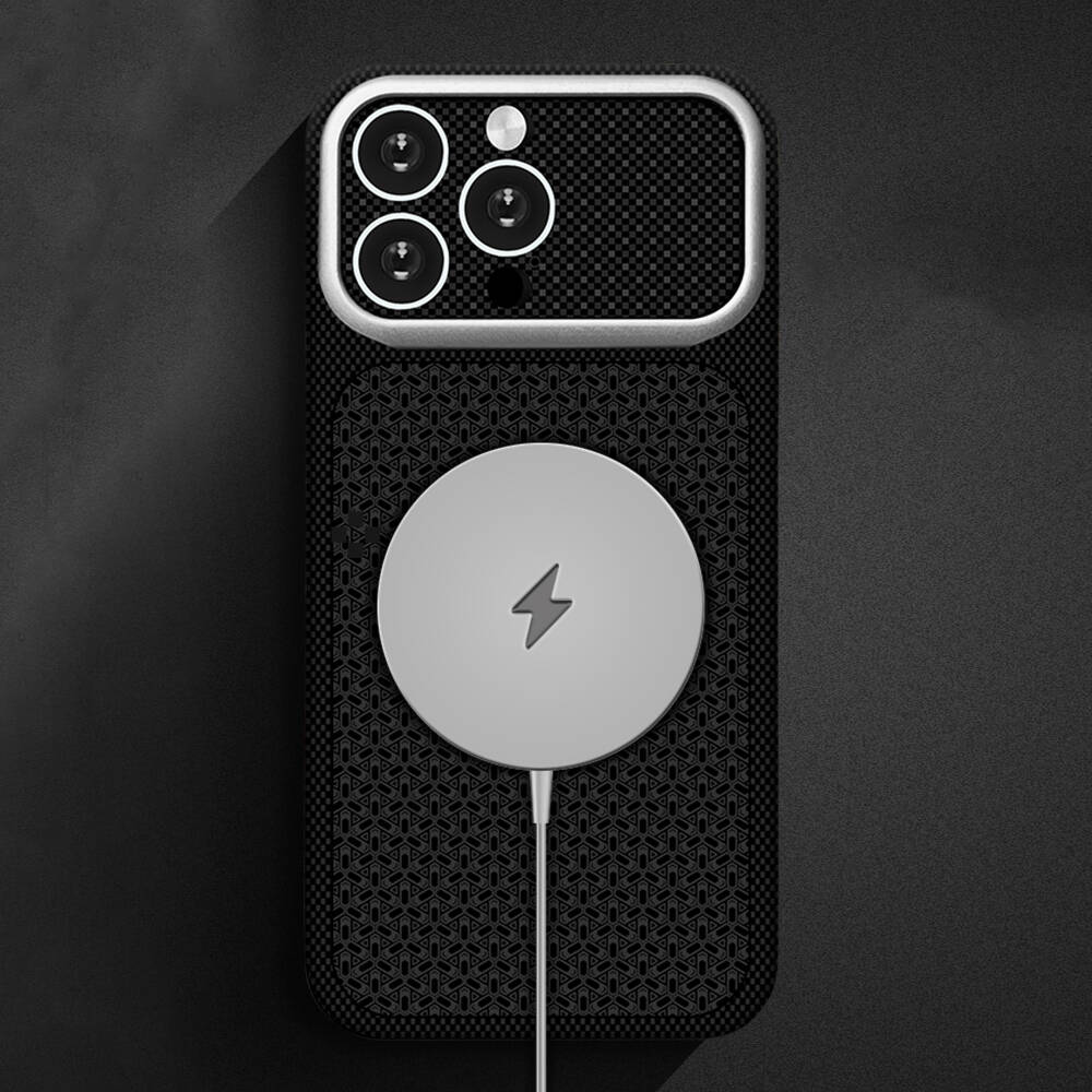 Apple iPhone 14 Pro Max Kılıf M-Safe Şarj Özellikli Zore Paris Nexel Sert PC Kapak - 3