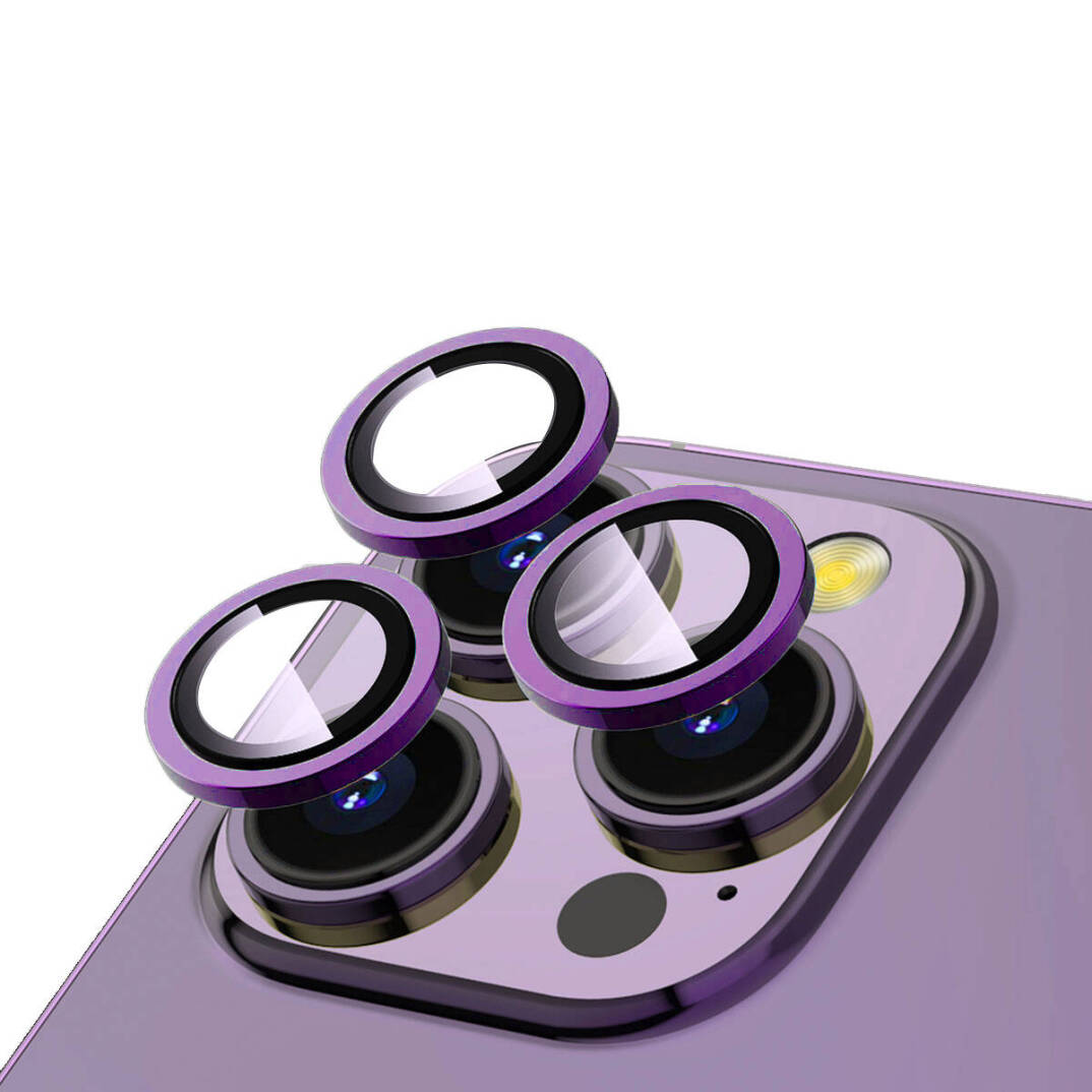 Apple iPhone 14 Pro Max Zore CL-12 Premium Safir Parmak İzi Bırakmayan Anti-Reflective Kamera Lens Koruyucu - 2