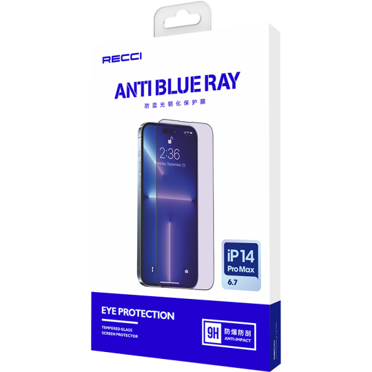 Apple iPhone 14 Pro Recci Anti-Blue Light Cam Ekran Koruyucu - 3