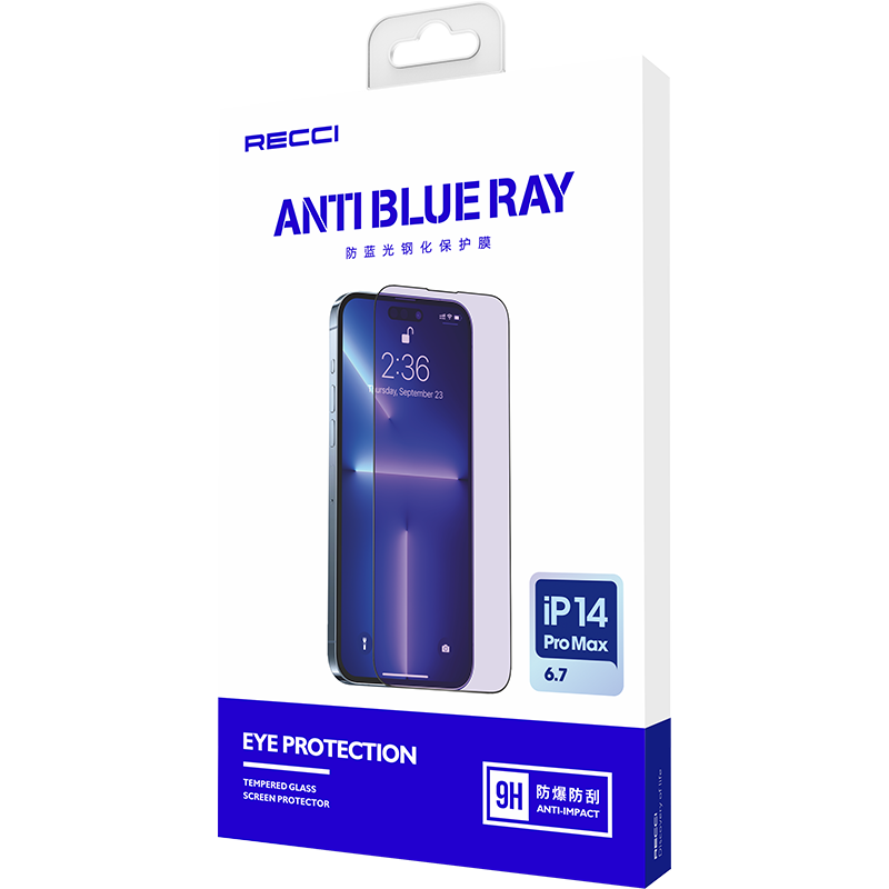 Apple iPhone 14 Pro Recci Anti-Blue Light Cam Ekran Koruyucu - 3