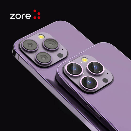 Apple iPhone 14 Zore CL-12 Premium Safir Parmak İzi Bırakmayan Anti-Reflective Kamera Lens Koruyucu - 13