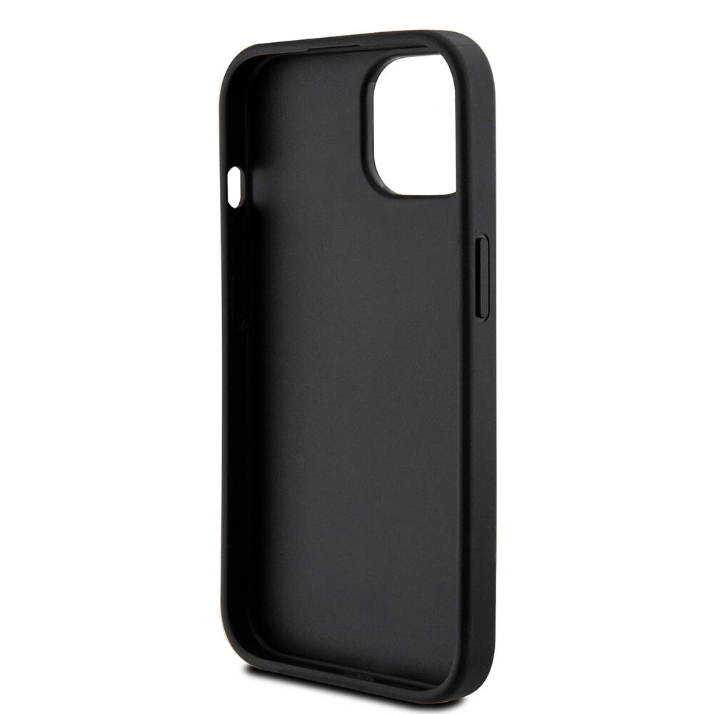 Apple iPhone 15 Kılıf Guess Orjinal Lisanslı Gül Baskılı Büyük Metal Logo Dizaynlı Kapak - 9