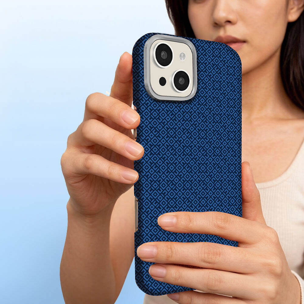 Apple iPhone 15 Kılıf M-Safe Şarj Özellikli Zore Paris Vax Sert PC Kapak - 8