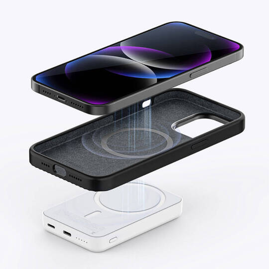 Apple iPhone 15 Kılıf Recci Aurora Serisi M-safe Şarj Özellikli Kapak - 14