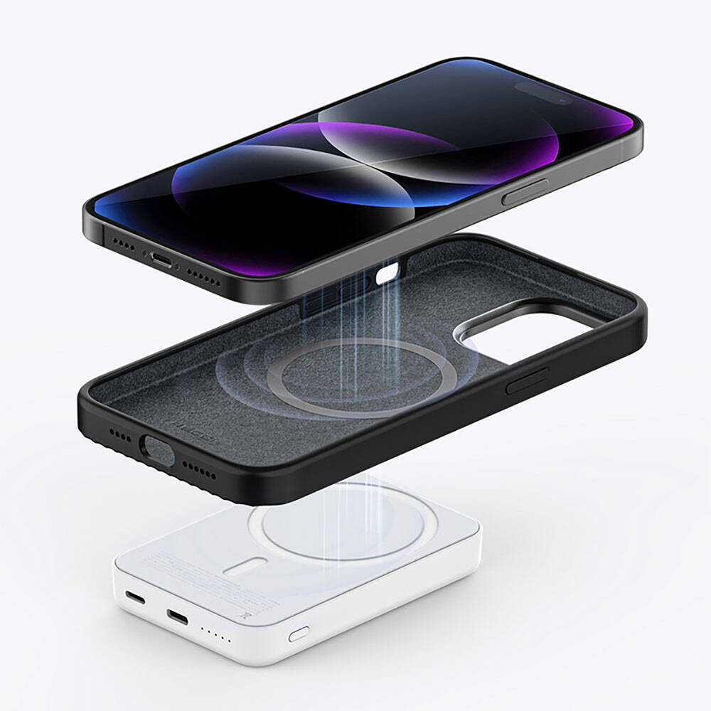 Apple iPhone 15 Kılıf Recci Aurora Serisi M-safe Şarj Özellikli Kapak - 14