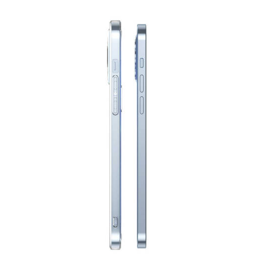 Apple iPhone 15 Kılıf Zore M-safe Şarj Özellikli Şeffaf Tek Kamera Çerçeveli Porto Kapak - 3