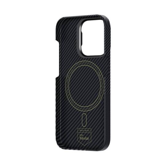 Apple iPhone 15 M-safe Şarj Özellikli Karbon Fiber Benks Montage ArmorAir Kevlar Kapak - 5