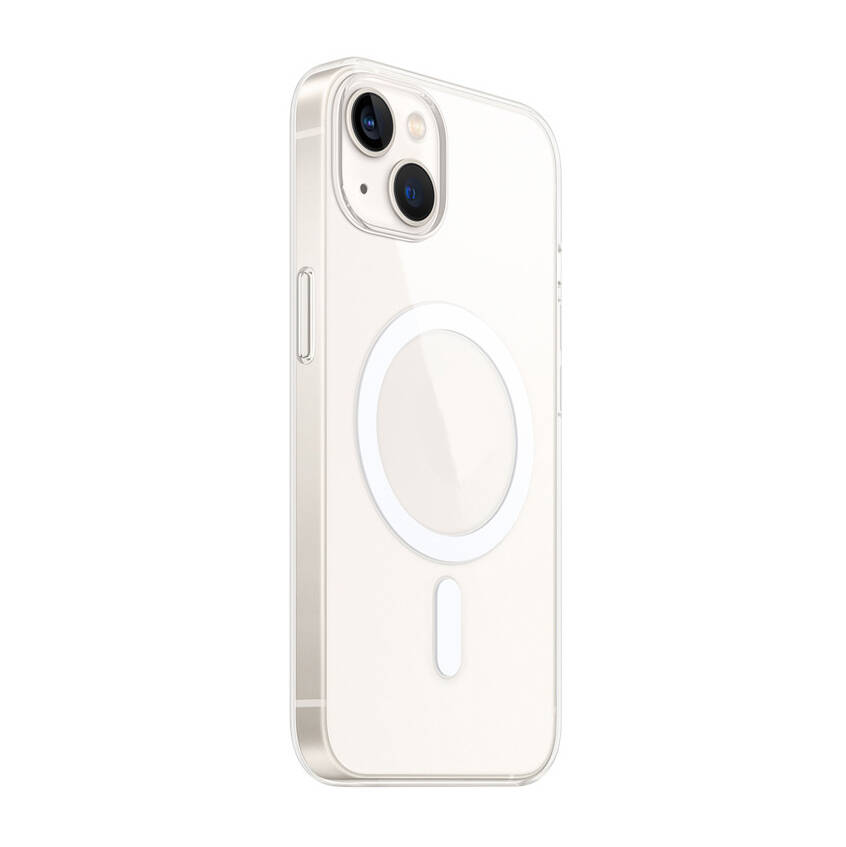 Apple iPhone 15 Plus Kılıf Zore M-safe Şarj Özellikli Şeffaf Tek Kamera Çerçeveli Porto Kapak - 2