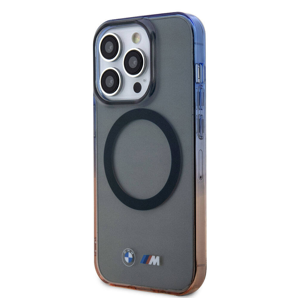 Apple iPhone 15 Pro Kılıf BMW M-safe Şarj Özellikli Transparan Renkli Çerçeveli Orjinal Lisanslı Kapak - 3
