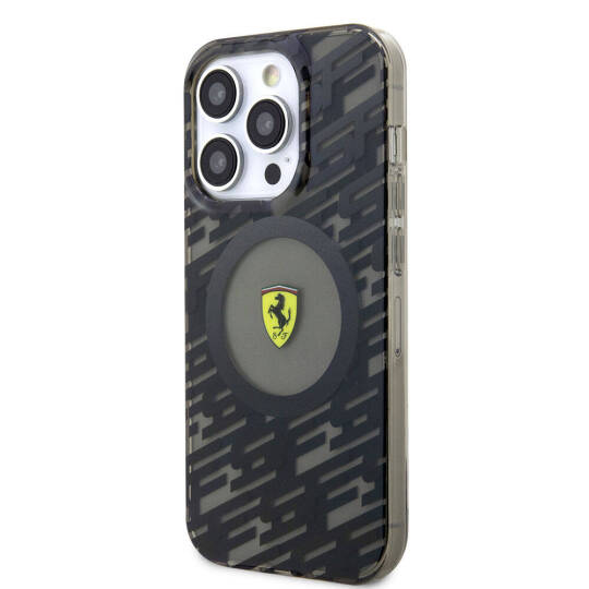 Apple iPhone 15 Pro Kılıf Ferrari Orjinal Lisanslı M-safe Şarj Özellikli Multi SF Kapak - 2