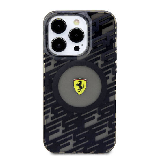 Apple iPhone 15 Pro Kılıf Ferrari Orjinal Lisanslı M-safe Şarj Özellikli Multi SF Kapak - 3