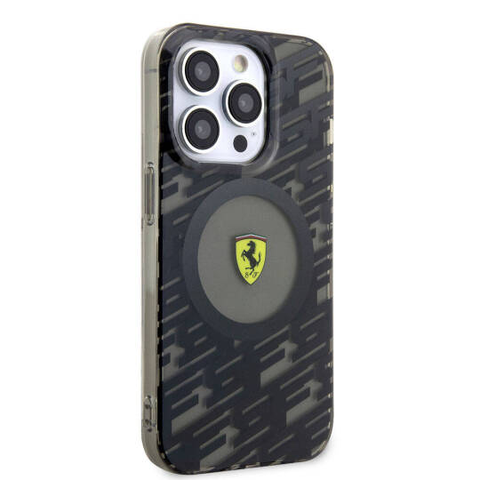 Apple iPhone 15 Pro Kılıf Ferrari Orjinal Lisanslı M-safe Şarj Özellikli Multi SF Kapak - 4
