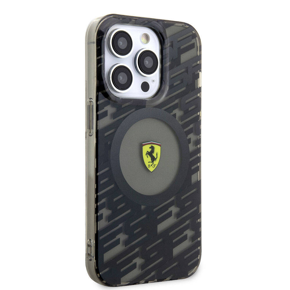 Apple iPhone 15 Pro Kılıf Ferrari Orjinal Lisanslı M-safe Şarj Özellikli Multi SF Kapak - 4
