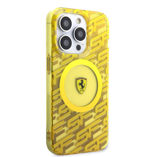 Apple iPhone 15 Pro Kılıf Ferrari Orjinal Lisanslı M-safe Şarj Özellikli Multi SF Kapak - 11