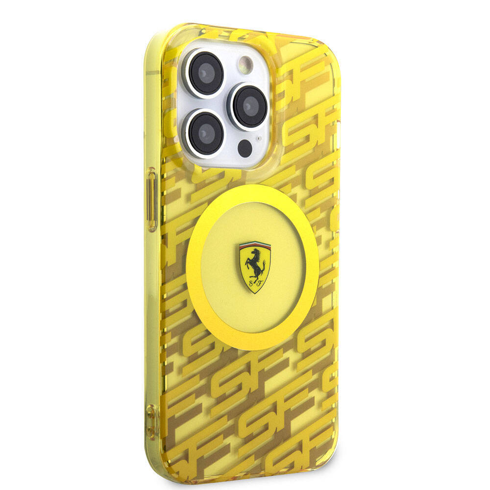 Apple iPhone 15 Pro Kılıf Ferrari Orjinal Lisanslı M-safe Şarj Özellikli Multi SF Kapak - 11