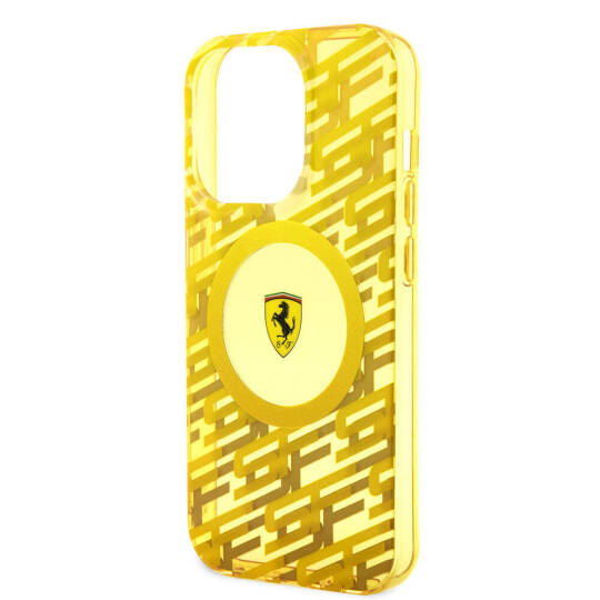 Apple iPhone 15 Pro Kılıf Ferrari Orjinal Lisanslı M-safe Şarj Özellikli Multi SF Kapak - 13