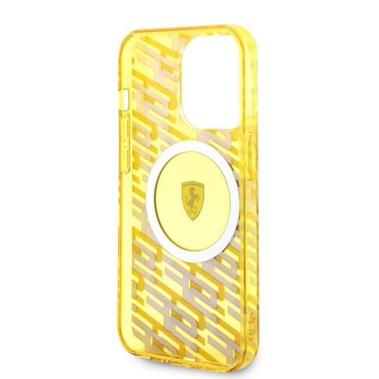 Apple iPhone 15 Pro Kılıf Ferrari Orjinal Lisanslı M-safe Şarj Özellikli Multi SF Kapak - 14