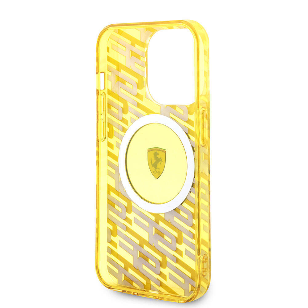 Apple iPhone 15 Pro Kılıf Ferrari Orjinal Lisanslı M-safe Şarj Özellikli Multi SF Kapak - 14