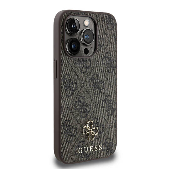Apple iPhone 15 Pro Kılıf Guess Orjinal Lisanslı M-safe Şarj Özellikli Small 4G Classic Kapak - 4