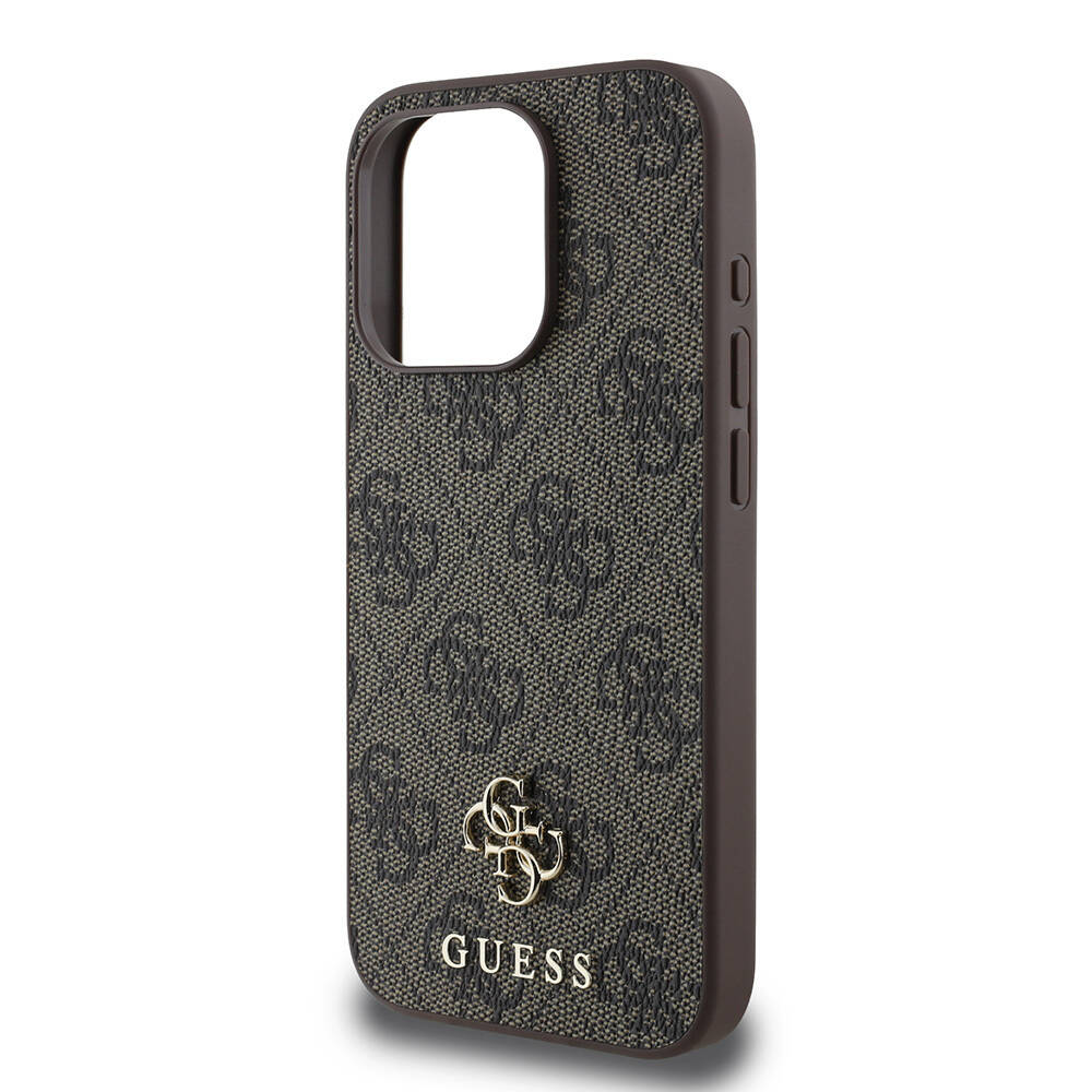 Apple iPhone 15 Pro Kılıf Guess Orjinal Lisanslı M-safe Şarj Özellikli Small 4G Classic Kapak - 6