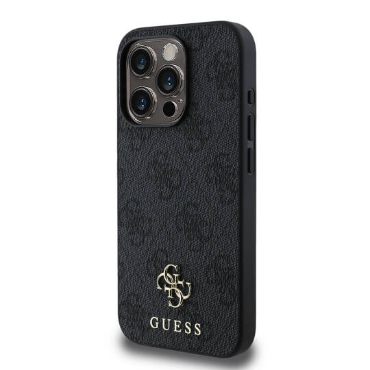 Apple iPhone 15 Pro Kılıf Guess Orjinal Lisanslı M-safe Şarj Özellikli Small 4G Classic Kapak - 10