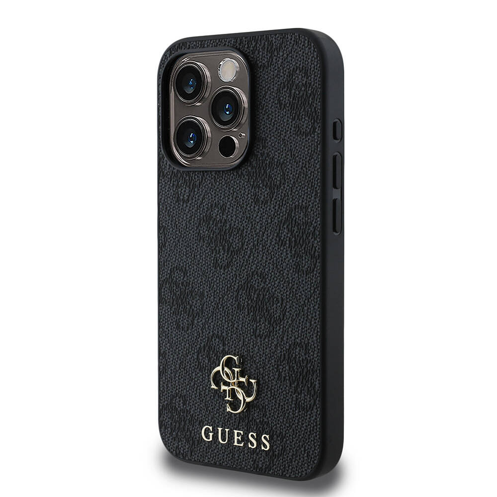 Apple iPhone 15 Pro Kılıf Guess Orjinal Lisanslı M-safe Şarj Özellikli Small 4G Classic Kapak - 10