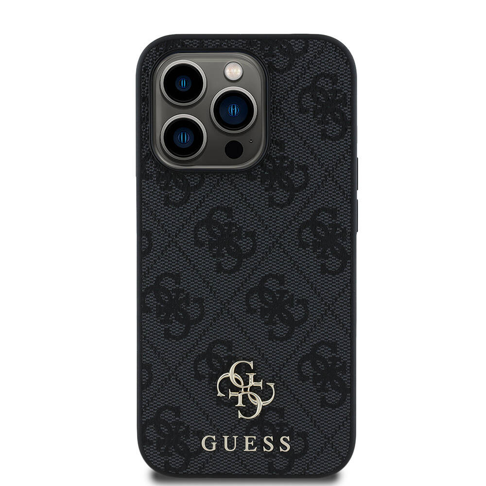 Apple iPhone 15 Pro Kılıf Guess Orjinal Lisanslı M-safe Şarj Özellikli Small 4G Classic Kapak - 11