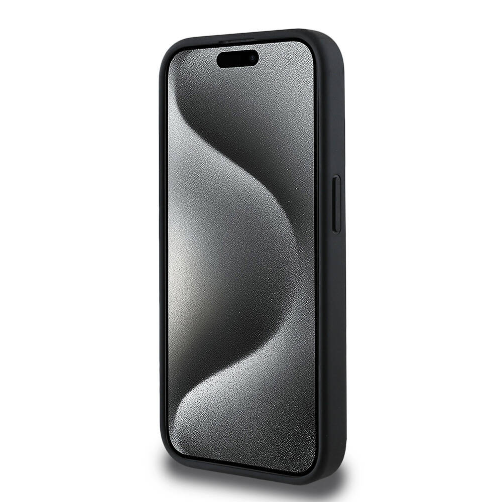 Apple iPhone 15 Pro Kılıf Guess Orjinal Lisanslı M-safe Şarj Özellikli Small 4G Classic Kapak - 13