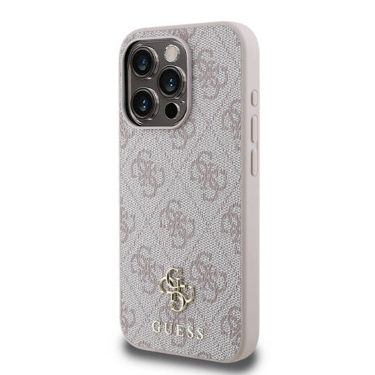 Apple iPhone 15 Pro Kılıf Guess Orjinal Lisanslı M-safe Şarj Özellikli Small 4G Classic Kapak - 18