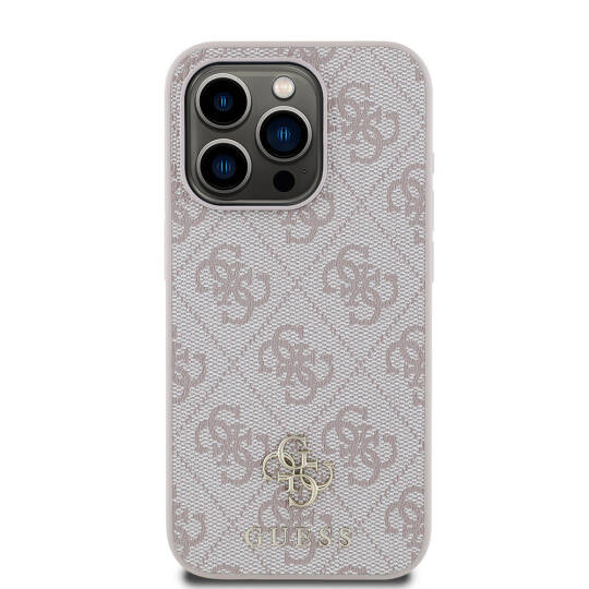 Apple iPhone 15 Pro Kılıf Guess Orjinal Lisanslı M-safe Şarj Özellikli Small 4G Classic Kapak - 19