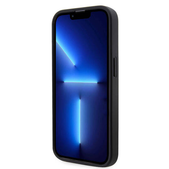 Apple iPhone 15 Pro Kılıf Guess Orjinal Lisanslı Taşlı Arka Yüzey Üçgen Logolu Kapak - 5
