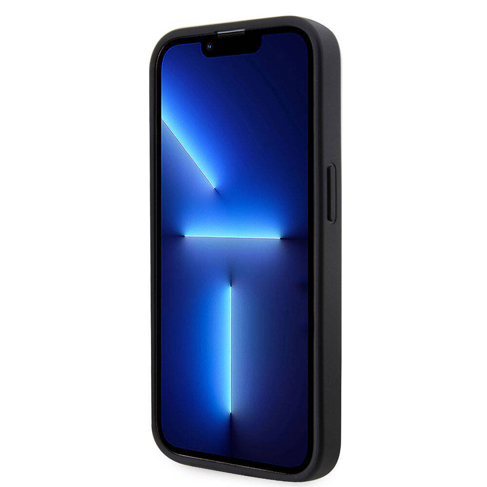 Apple iPhone 15 Pro Kılıf Guess Orjinal Lisanslı Taşlı Arka Yüzey Üçgen Logolu Kapak - 5