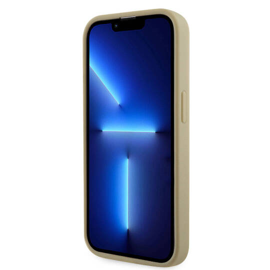 Apple iPhone 15 Pro Kılıf Guess Orjinal Lisanslı Taşlı Arka Yüzey Üçgen Logolu Kapak - 12