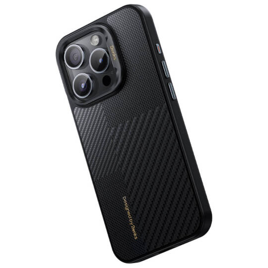 Apple iPhone 15 Pro Kılıf M-safe Şarj Özellikli Karbon Fiber Benks Montage Hybrid ArmorPro Kevlar Kapak - 13