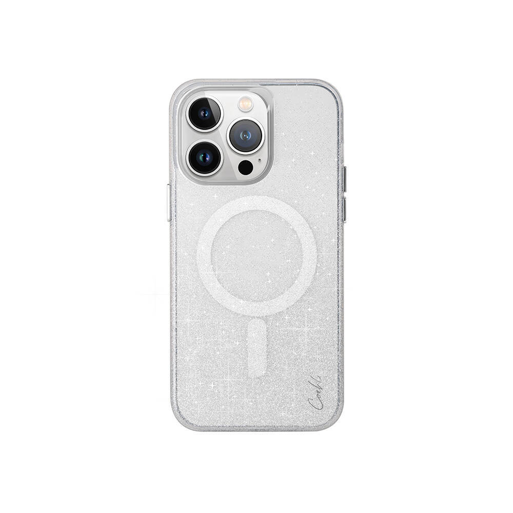 Apple iPhone 15 Pro Kılıf M-safe Şarj Özellikli Simli Arka Yüzey Coehl Lumino Kapak - 2