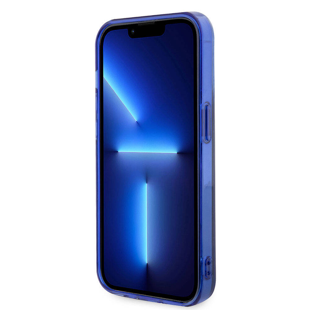 Apple iPhone 15 Pro Kılıf Mercedes Benz Orjinal Lisanslı M-safe Şarj Özellikli Çift Katmanlı Mavi Yıldız Desenli Kapak - 5