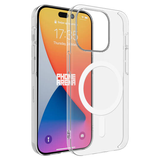 Apple iPhone 15 Pro Kılıf Zore M-safe Şarj Özellikli Şeffaf Tek Kamera Çerçeveli Porto Kapak - 2