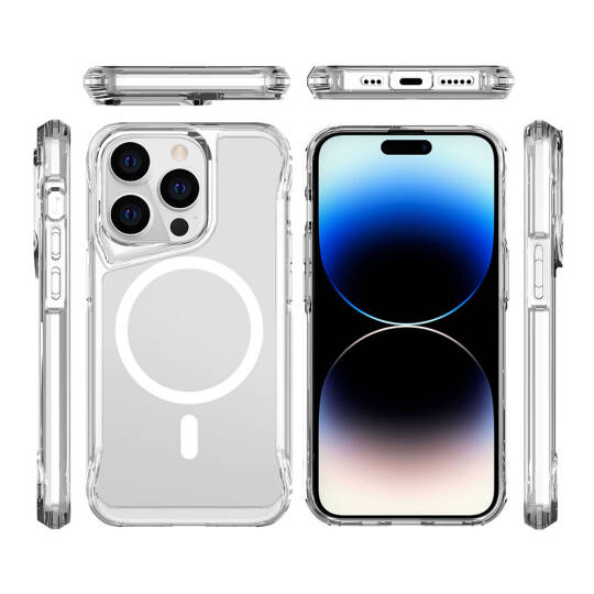 Apple iPhone 15 Pro Kılıf Zore M-safe Şarj Özellikli T-Max M-safe Kapak - 3