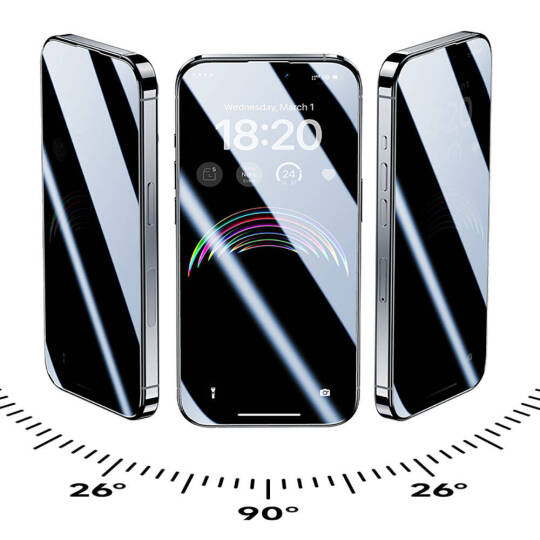 Apple iPhone 15 Pro Max Benks V Pro Ultra Shield Privacy 0.3mm Ekran Koruyucu + Kolay Uygulama Aparatlı - 3