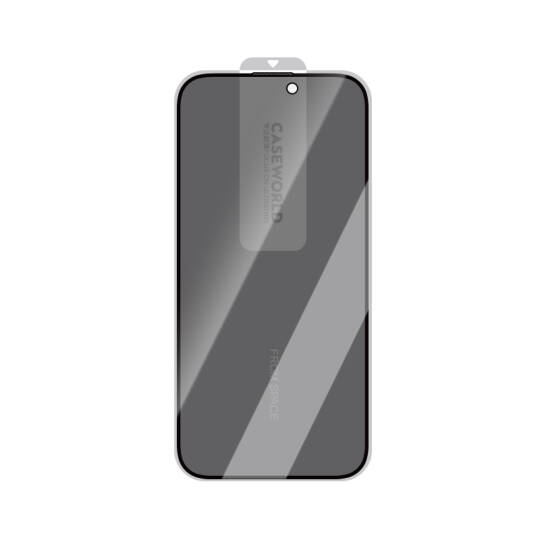 Apple iPhone 15 Pro Max CaseWorld HD Serisi 0.33mm Privacy Temperli Cam Ekran Koruyucu - 5