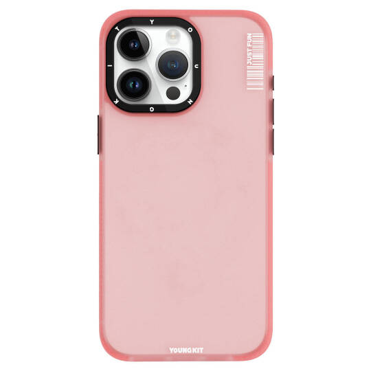 Apple iPhone 15 Pro Max Kılıf Buzlu Mat Tasarım Youngkit Colored Sand Serisi Kapak
