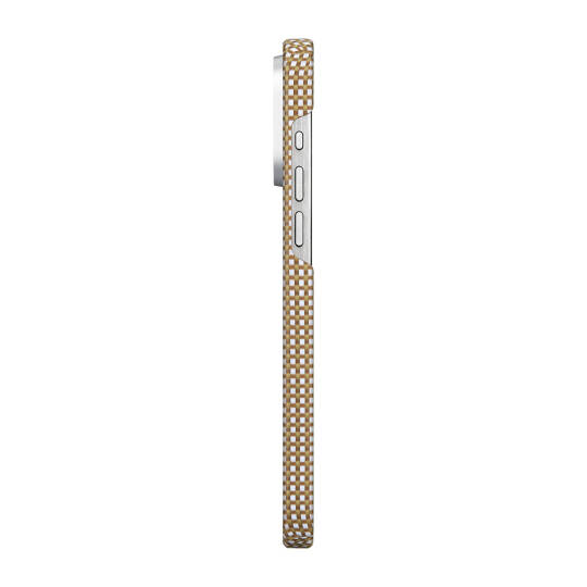 Apple iPhone 15 Pro Max Kılıf M-safe Şarj Özellikli Awa Tasarımlı 1500D Aramid Karbon Fiber Pitaka Ultra-Slim Classic Serisi Canyon Kapak - 4