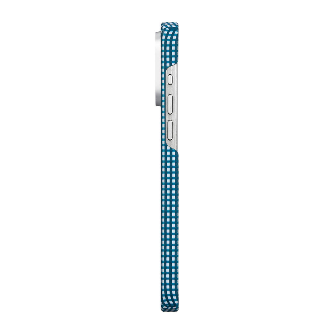 Apple iPhone 15 Pro Max Kılıf M-safe Şarj Özellikli Awa Tasarımlı 1500D Aramid Karbon Fiber Pitaka Ultra-Slim Classic Serisi Ocean Kapak - 4